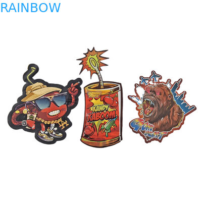 Borsa di foglio di ziplock 3.5g 7g 14g Forma speciale Imballaggio personalizzato Acqua a prova di odore Borsa Mylar a taglio stampato