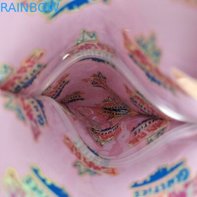 Custom Matte Logo Ricapribile Borsa in Plastica a Forma di Possa a Prova di Odore Die Cut Ziplock 3.5 Mylar Bags For Candy