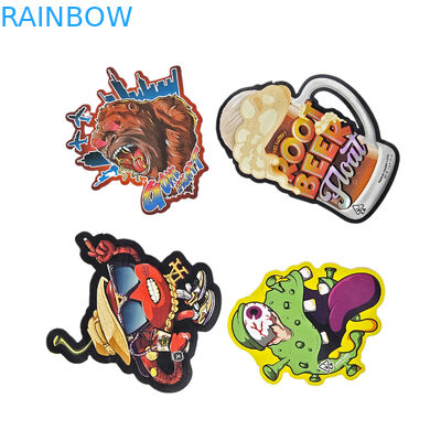 3.5g 7g Stampati su misura con taglio speciale a stampo a stampo irregolare Sacchetti Mylar a forma irregolare a prova di odore con cerniera Imballaggio snack Sacchetti Mylar