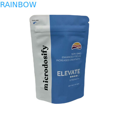 Foglia di erba medica, sigillo a tre lati, sacchetto antiodore, sacchetti Mylar personalizzati con finestra.