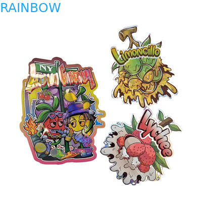 Logo personalizzato di alta qualità forma speciale antiodore ziplock irregolare unico taglio a stampo 3.5g sacchetti Mylar per biscotti dolci