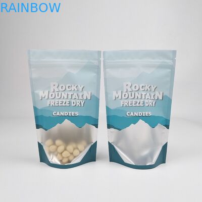 Sigillo termico stampato su misura 250g 500g Candy Doypack Proof of Smell Stand Up Pouch Plastic Packaging Mylar Ziplock Bags