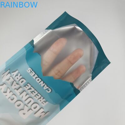 Sigillo termico stampato su misura 250g 500g Candy Doypack Proof of Smell Stand Up Pouch Plastic Packaging Mylar Ziplock Bags