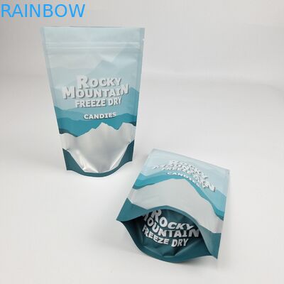Sigillo termico stampato su misura 250g 500g Candy Doypack Proof of Smell Stand Up Pouch Plastic Packaging Mylar Ziplock Bags