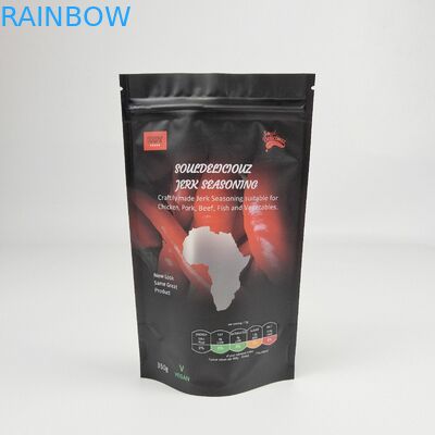 Pacchetto a colori completamente opaco ri-chiudibile con sacchetto in piedi con foglio di alluminio con confezionamento con zip lock con sacchetto Doypack Mylar confezionamento alimentare