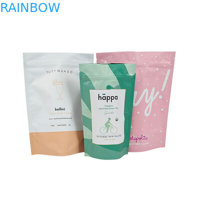 La borsa con la cerniera in piedi La dimensione perfetta per i pacchetti di campioni di cosmetici