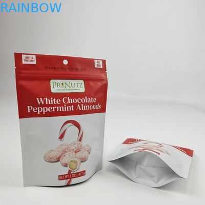 Sacchetto di cerniera di plastica ghiacciata a prova di odore a prova di umidità a prova di bassa moq stampa digitale stampato sacchetto stand up