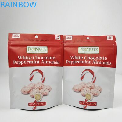 Sacchetto di cerniera di plastica ghiacciata a prova di odore a prova di umidità a prova di bassa moq stampa digitale stampato sacchetto stand up