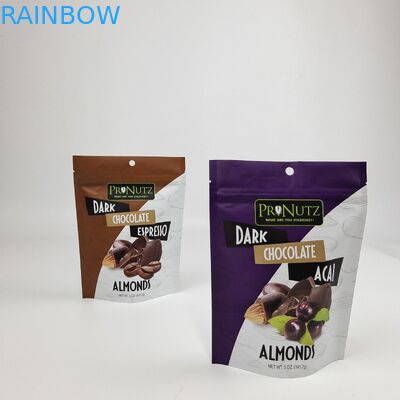 Logo personalizzato Stampa digitale Sacchetto piatto in plastica a chiusura a cerniera con sacchetti in foglio di alluminio per sacchetti di caramelle