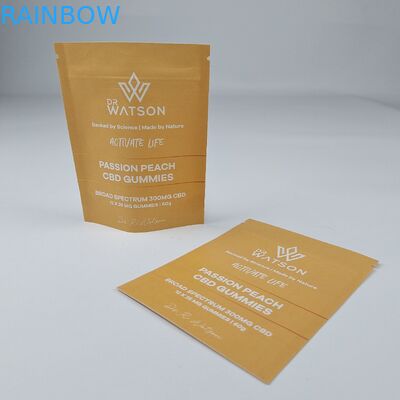 MOPP Compostabile Kraft Paper Bag Custom Standing Pocket Zipper Proof di umidità per alimenti