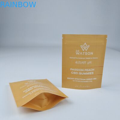 MOPP Compostabile Kraft Paper Bag Custom Standing Pocket Zipper Proof di umidità per alimenti