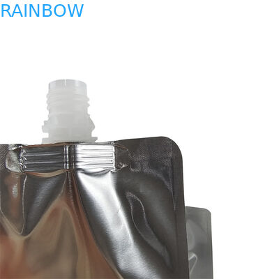 Borsa di scarico in plastica stand up riutilizzabile per succo liquido stampa digitale borsa di scarico in foglio di alluminio stand up