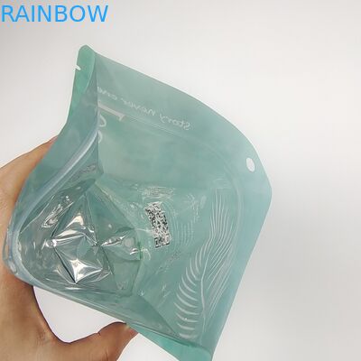 Soft Touch Stand Up Bag Custom Printed Zipper Food Candy Body Scrub Packaging Plastic Bag di sale da bagno