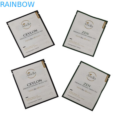 Sacchetto piccolo biodegradabile stampato su misura per il tè e il caffè in polvere compostabile sacchetti Mylar resealabili