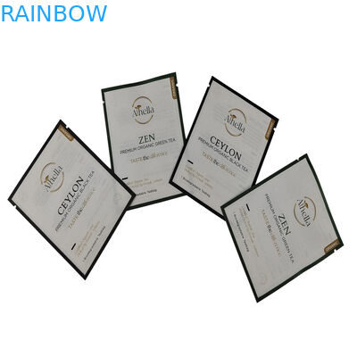 Sacchetto piccolo biodegradabile stampato su misura per il tè e il caffè in polvere compostabile sacchetti Mylar resealabili