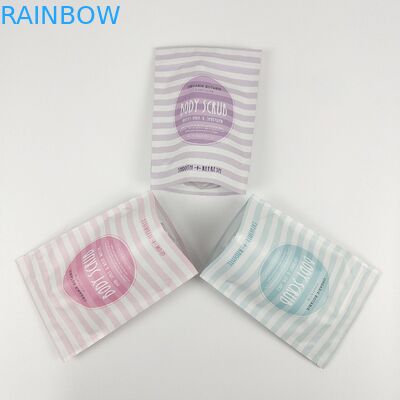 Stampa digitale personalizzata Busta di carta Kraft Stand Up Ziplock Sacchetti di foglio di alluminio per imballaggi di gomma del corpo del caffè