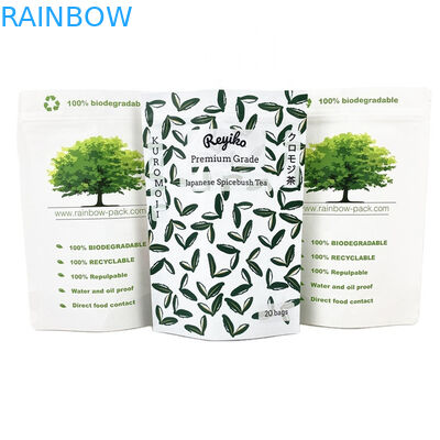 Sacchetto di carta kraft biodegradabile, ecologico, con cerniera, sacchetto a zip, sacchetto di imballaggio alimentare, sacchetto di carta con finestra