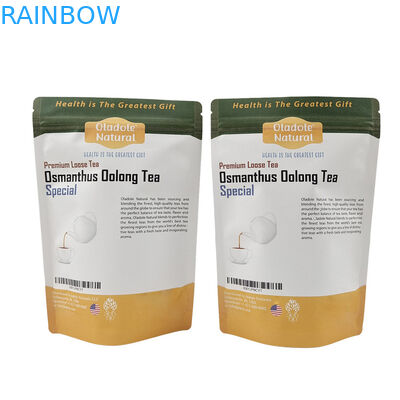 Tasse di carta kraft stand up biodegradabili stampate su misura per alimenti per animali da compagnia Tasse antiodore resealabili con logo