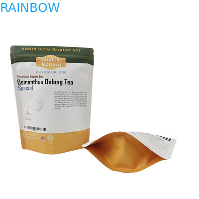 Tasse di carta kraft stand up biodegradabili stampate su misura per alimenti per animali da compagnia Tasse antiodore resealabili con logo