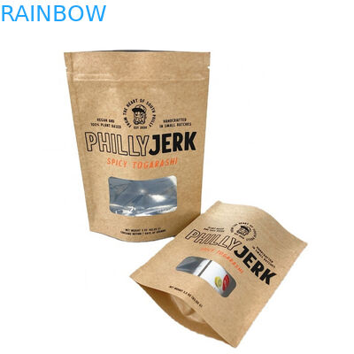 Borsa di imballaggio in carta a prova di odore biodegradabile al 100% per manghi in polvere Te nuts sacchetti per animali da compagnia sacchetti di carta kraft bianca