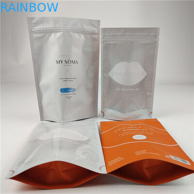 Fabbrica all'ingrosso Materiale di imballaggio alimentare Imballaggio Matt Foil di alluminio Stand Up Bag Ziplock Doypack Bag