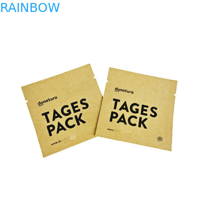 Sacchetti per campioni di caffè e tè personalizzati 8x8 cm Sacchetto di carta Kraft riciclabile