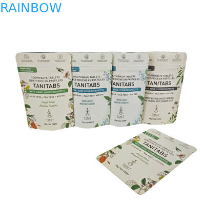 Sacchetti per campioni di caffè e tè personalizzati 8x8 cm Sacchetto di carta Kraft riciclabile