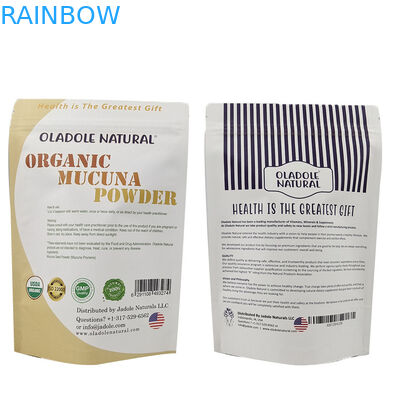 Sacchetti di carta kraft bianca a prova di odore personalizzati per biscotti, noci, prodotti commestibili, tè in polvere, alimenti per animali, sacchetti biodegradabili