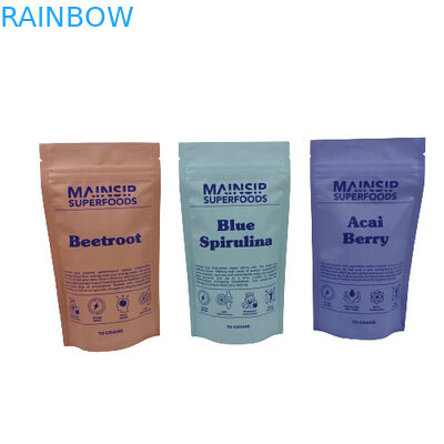 Sacchetti di imballaggio per biscotti a prova d'odore personalizzati con chiusura a cerniera e sacchetti di plastica con foglio di alluminio