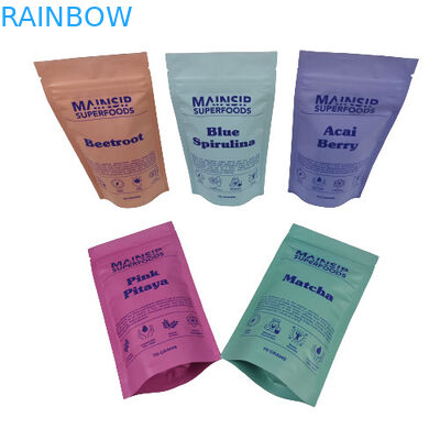 Borsa di imballaggio stampata digitalmente con polvere di cacao calda, borse di plastica con polvere di caffè e zip-lock ricapribile