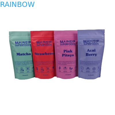 Borsa di imballaggio stampata digitalmente con polvere di cacao calda, borse di plastica con polvere di caffè e zip-lock ricapribile