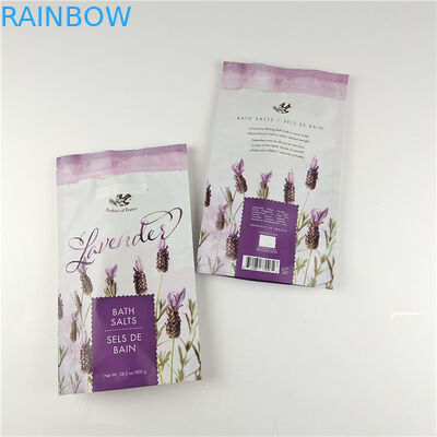 Dimensioni e colori personalizzati Disponibile Imballaggio Matta Folio di alluminio Bagno sale Stand Up Borsa Ziplock Doypack