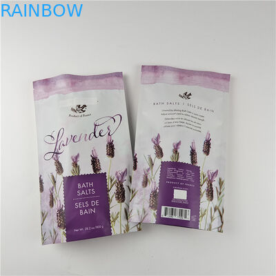 Dimensioni e colori personalizzati Disponibile Imballaggio Matta Folio di alluminio Bagno sale Stand Up Borsa Ziplock Doypack