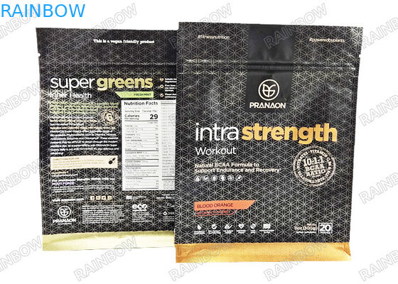 Sacchetti di imballaggio per caffè a fondo piatto in alluminio con valvola e cerniera