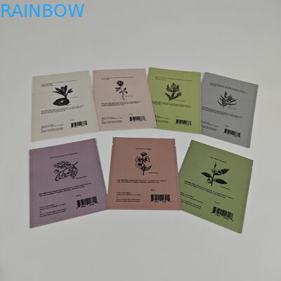 Ziplock Biodegradabile Kraft Stand Up Pouch Stampa digitale sacchetti Mylar resealable