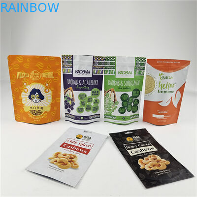 Best-seller Amico dell'ambiente Stand Up Bag con cerniera a prova di umidità Sacchetti di imballaggio in plastica di qualità alimentare
