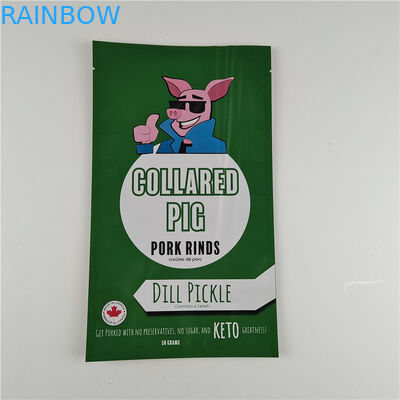 Produttore Dimensioni personalizzate Immagazzinamento Bagno per snack Imballaggio Matt Foglio di alluminio Stand Up Bag Ziplock Imballaggio