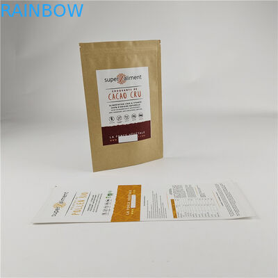 Materiale di imballaggio alimentare Stampa digitale personalizzata Sacchetti con cerniera a prova di odore a prova di umidità