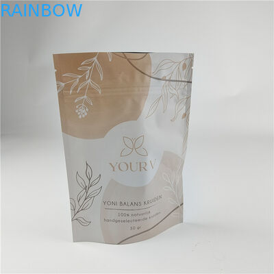 Nuovo Disegno Personalizzazione Dimensioni Matte Finish Snack Bag Imballaggio Matt Foil di alluminio Stand Up Bag Ziplock Doypack Bag