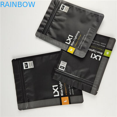 Top Quality Custom Logo stampato sacchetti di sigillo a tre lati per la cura dei denti con imballaggio di materiale ecologico e sicuro