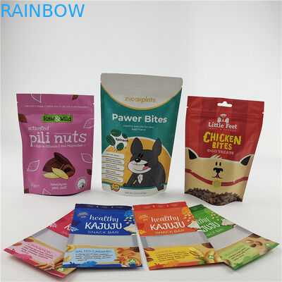 Best seller Borsa di qualità alimentare stampata su misura riciclabile e rispettosa dell'ambiente con cerniera per imballaggi per snack