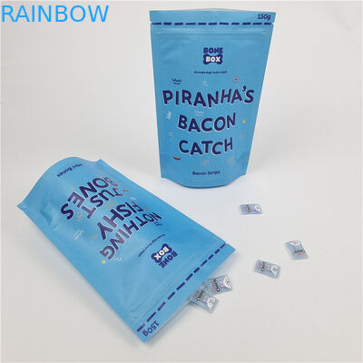 Ingrosso Logo personalizzato Stampa digitale Chiusura a cerniera Plastico PET Aluminio Frosted Stand Up Bag