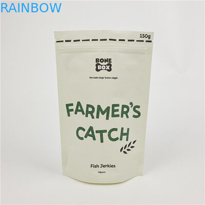 Stampa digitale su misura Sacchetti a cerniera a prova di odore Sacchetto di carta Kraft carta su misura sacchetto di carta biodegradabile