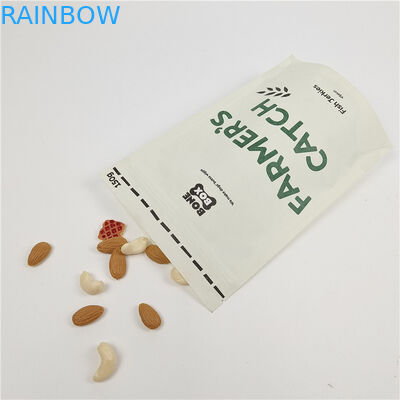 Stampa digitale su misura Sacchetti a cerniera a prova di odore Sacchetto di carta Kraft carta su misura sacchetto di carta biodegradabile