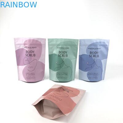 Sacchetto per lo scrub del corpo personalizzabile sacchetto di imballaggio cosmetico con varie dimensioni