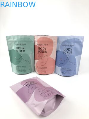 Sacchetto per lo scrub del corpo personalizzabile sacchetto di imballaggio cosmetico con varie dimensioni