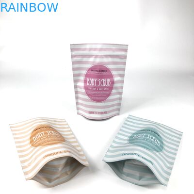 Sacchetto per imballaggio cosmetico Sacchetto per lavare il corpo in piedi per il bagno Sacchetto per il sale e lo scrub per il corpo Sacchetti Mylar