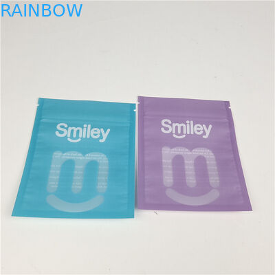 Allineatori dentali chiari sacchetti di plastica sigillati a tre lati Mylar imballaggio impermeabile e impermeabile
