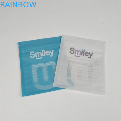 Allineatori dentali chiari sacchetti di plastica sigillati a tre lati Mylar imballaggio impermeabile e impermeabile