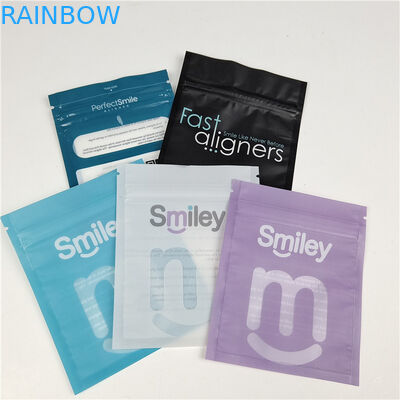 Wholesale Custom Printed Flat Bag Mylar Packaging Dent Aligner per la cura dei denti con cerniera